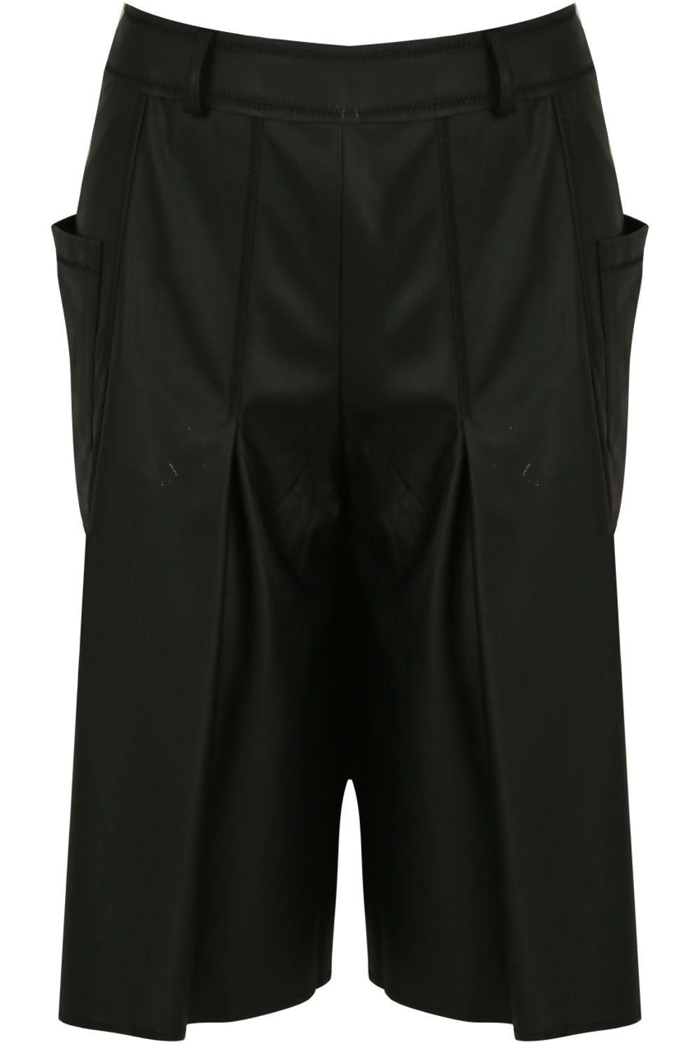 High waisted pvc discount shorts
