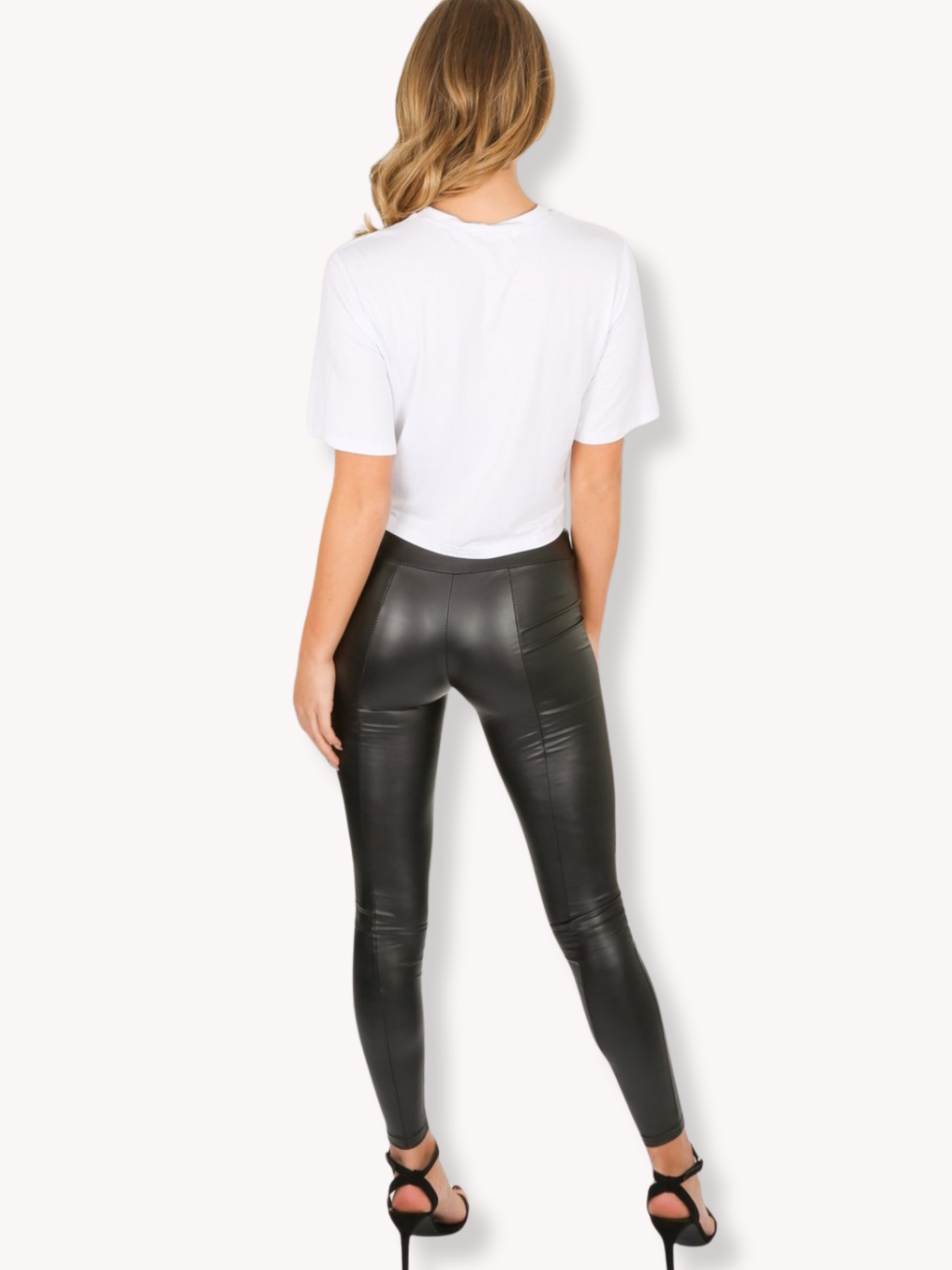 leather look leggings uk