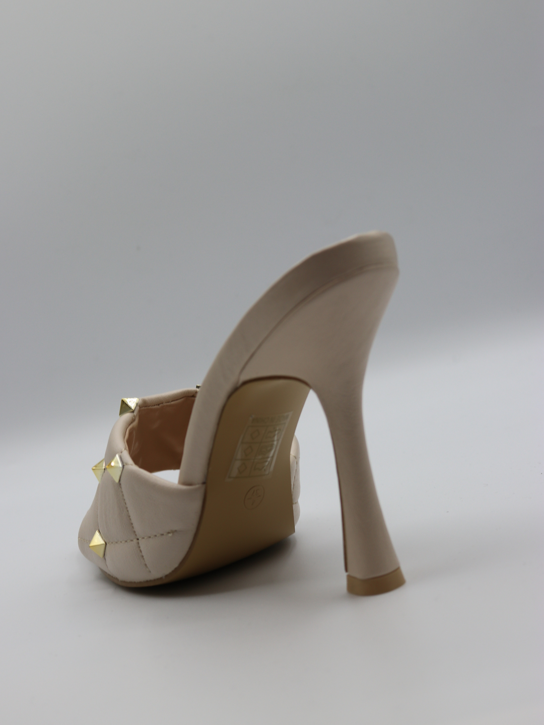 Cream studded deals heels
