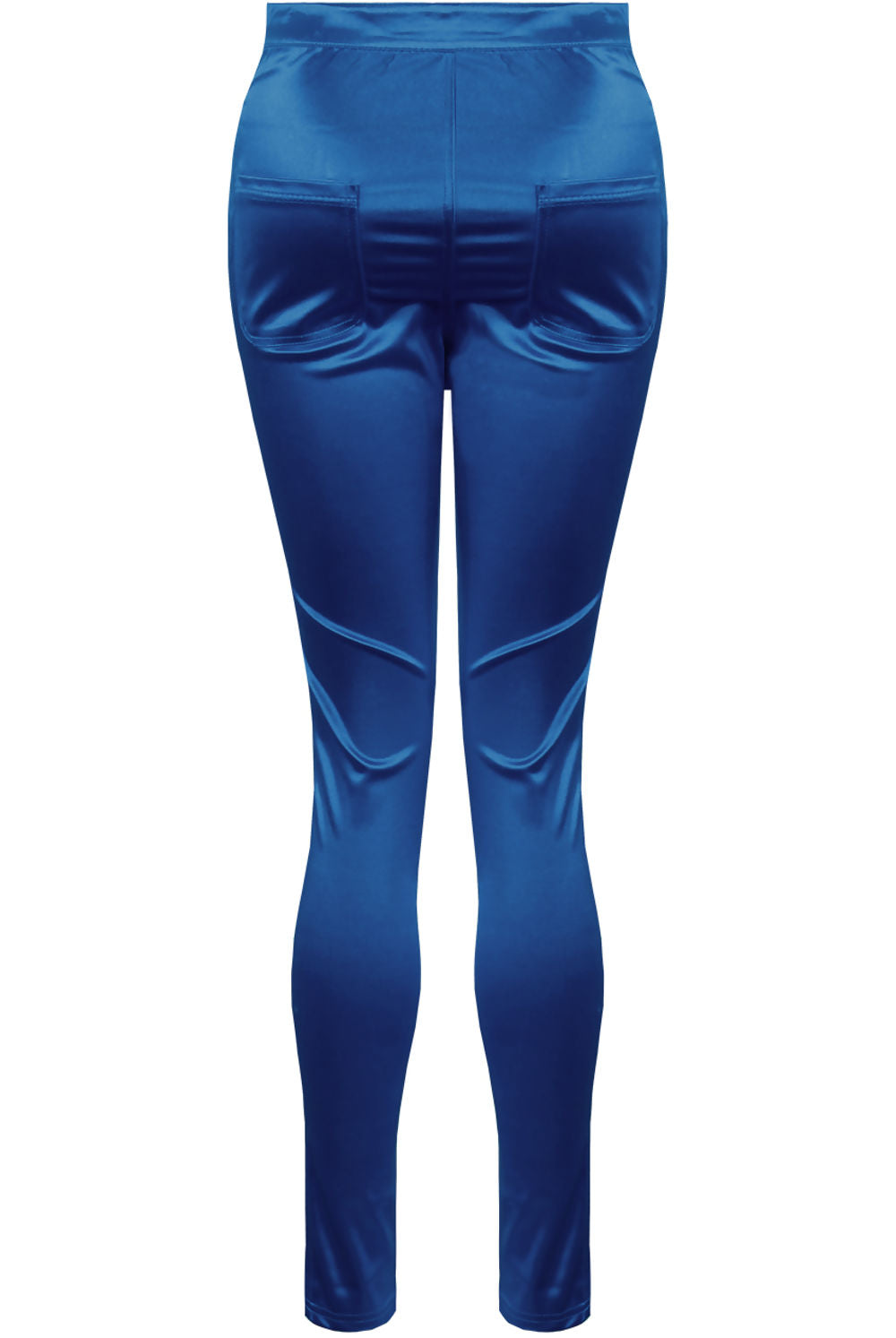 Alice + Olivia Andrew Satin Skinny Pants in Black | Lyst